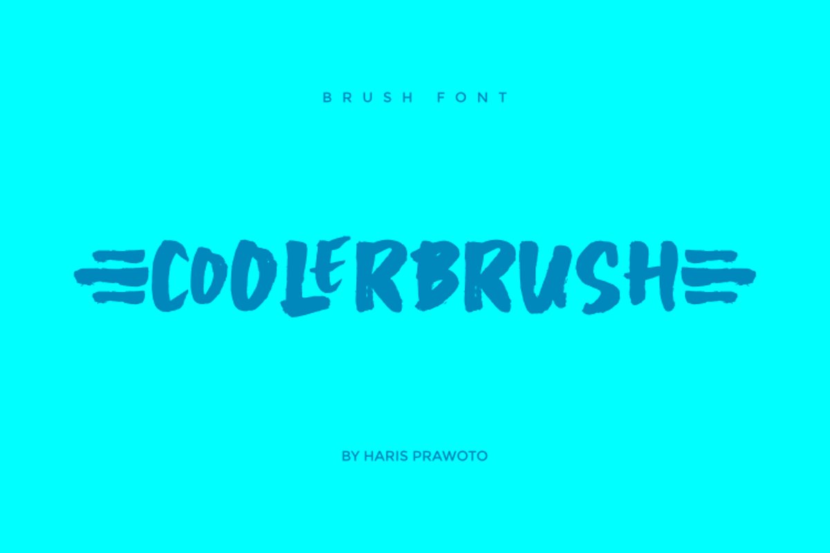 COOLERBRUSH Modern Brush Font example image 1