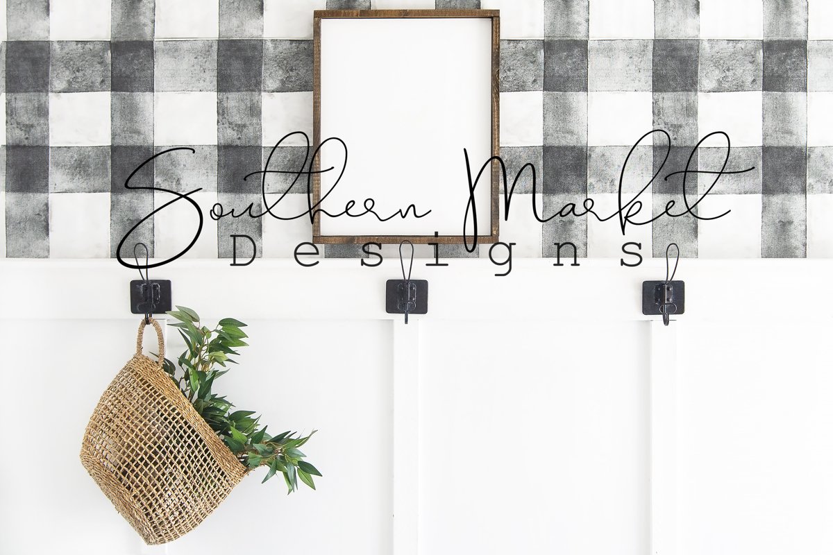 16x20 Real Wood Sign Mock Up | Wood pallet Sign Flat Lay | example image 1
