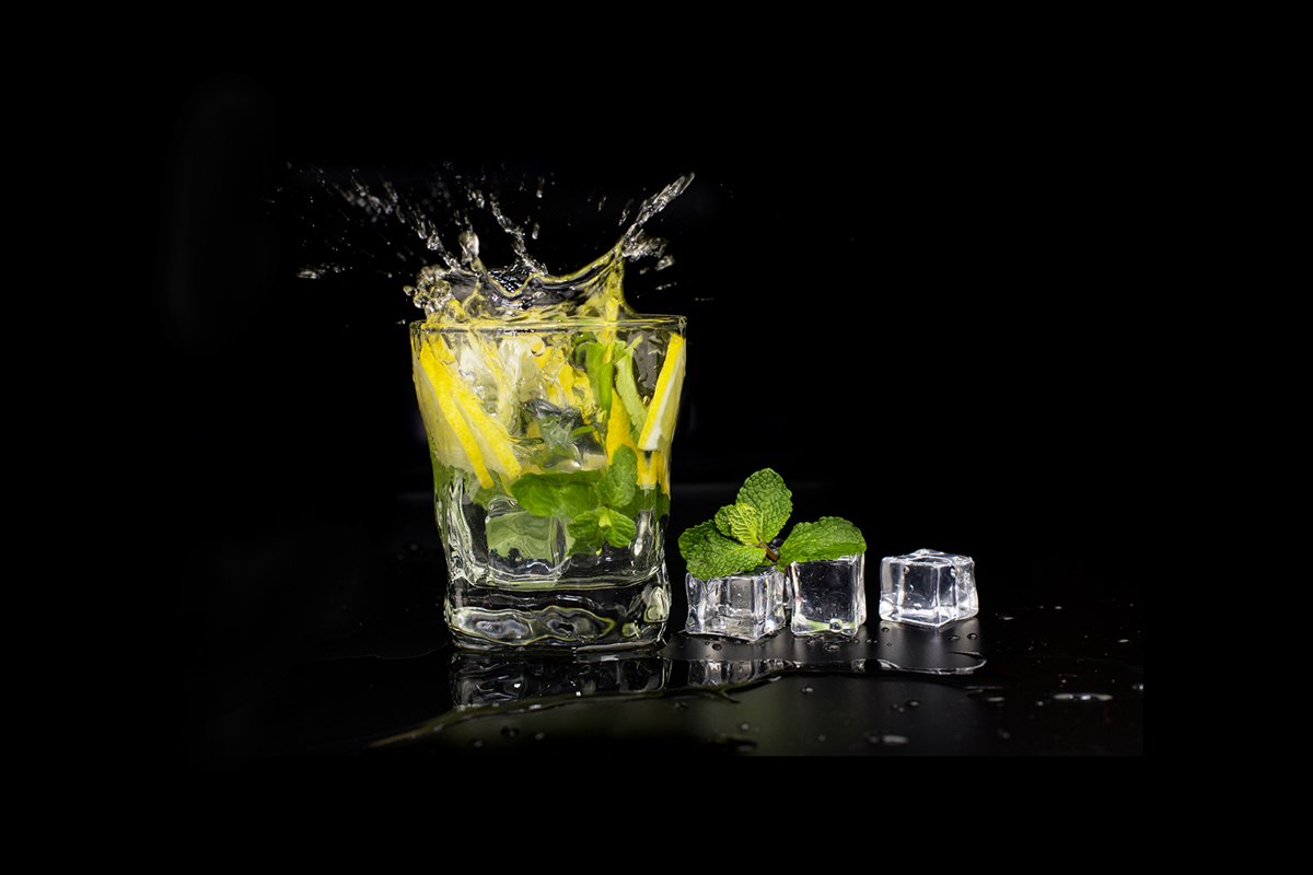 mojito cocktail drink with mint and lemon lime example image 1