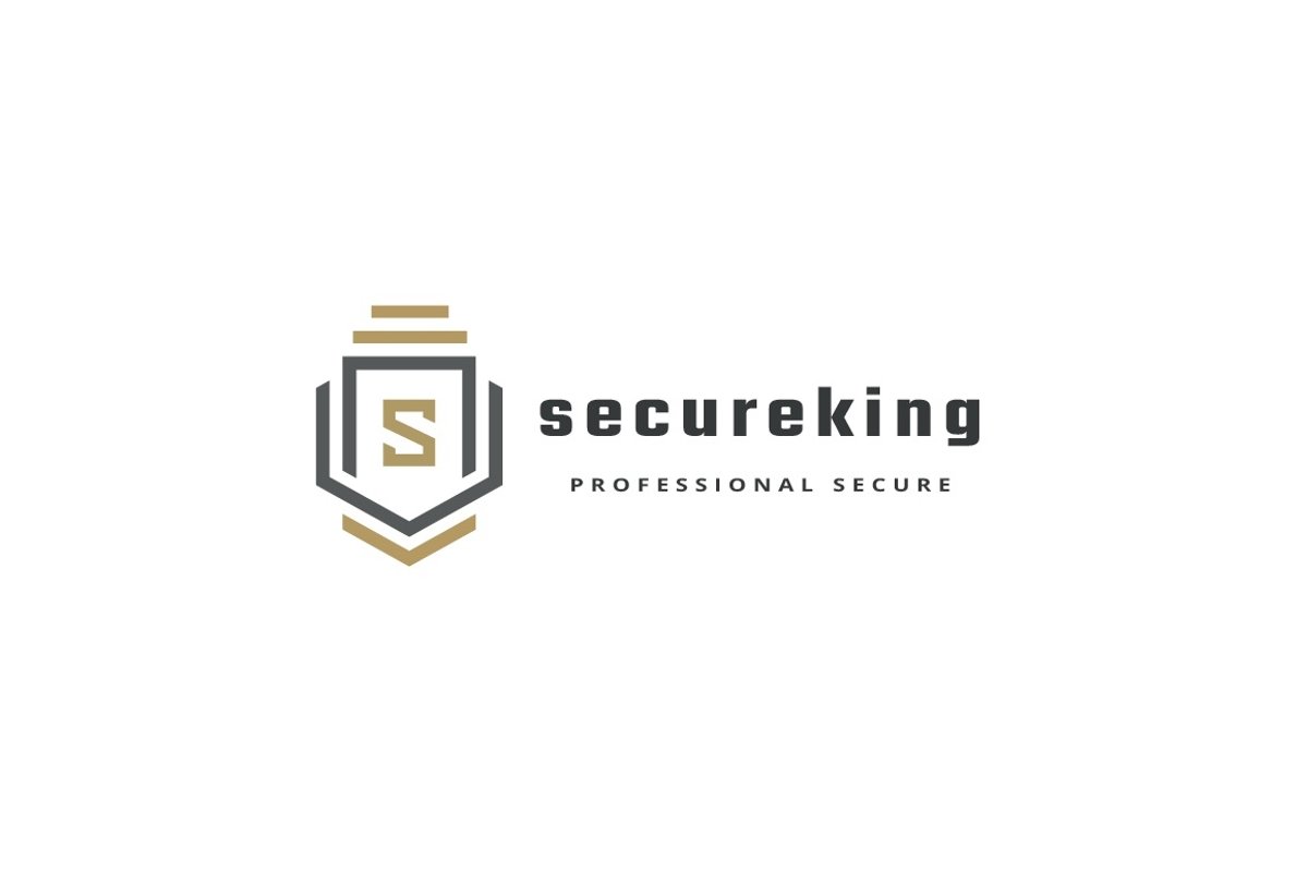 Secure King Letter S Logo example image 1