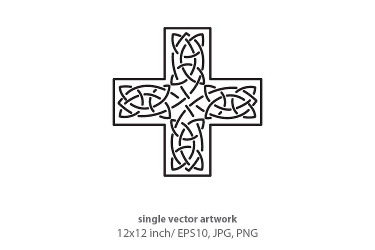 Simple Celtic Border- single vector artwork example image 1