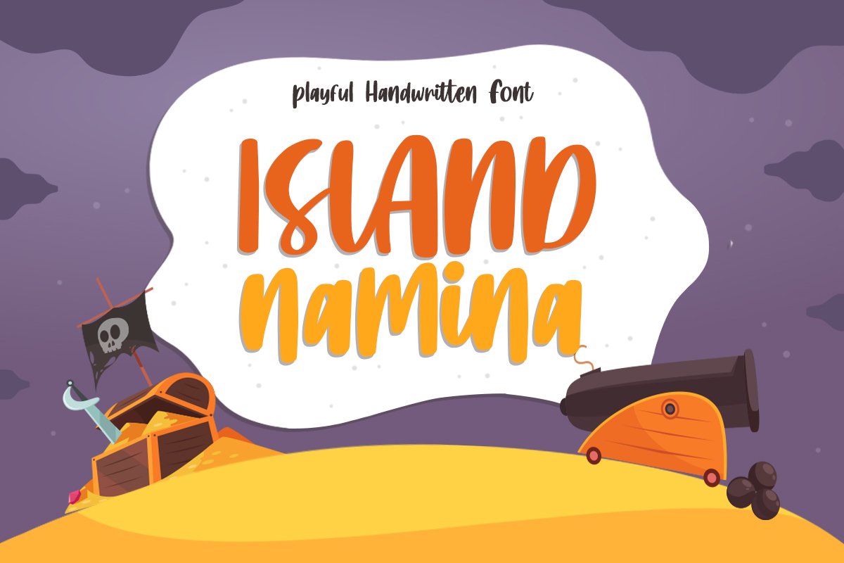 Island Namina - Playful Handwritten Font example image 1