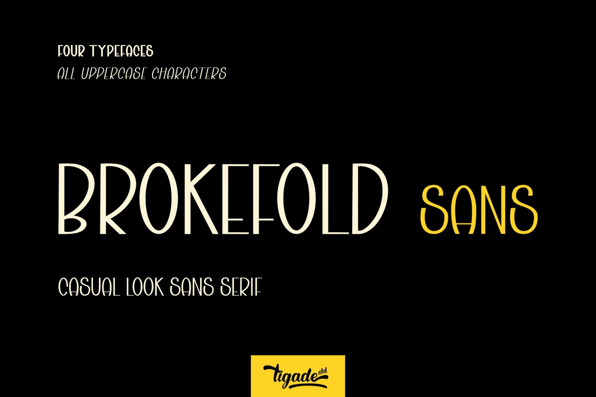 Brokefold Sans example image 1