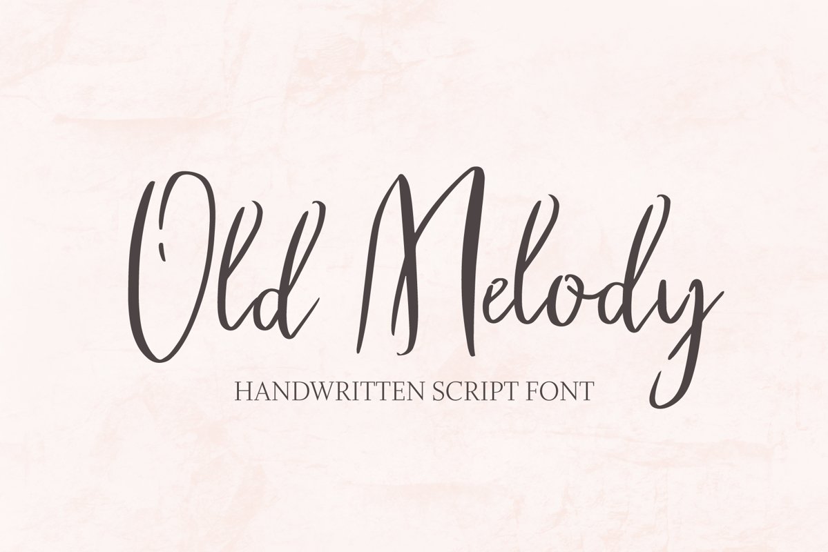 Old Melody Script Font example image 1