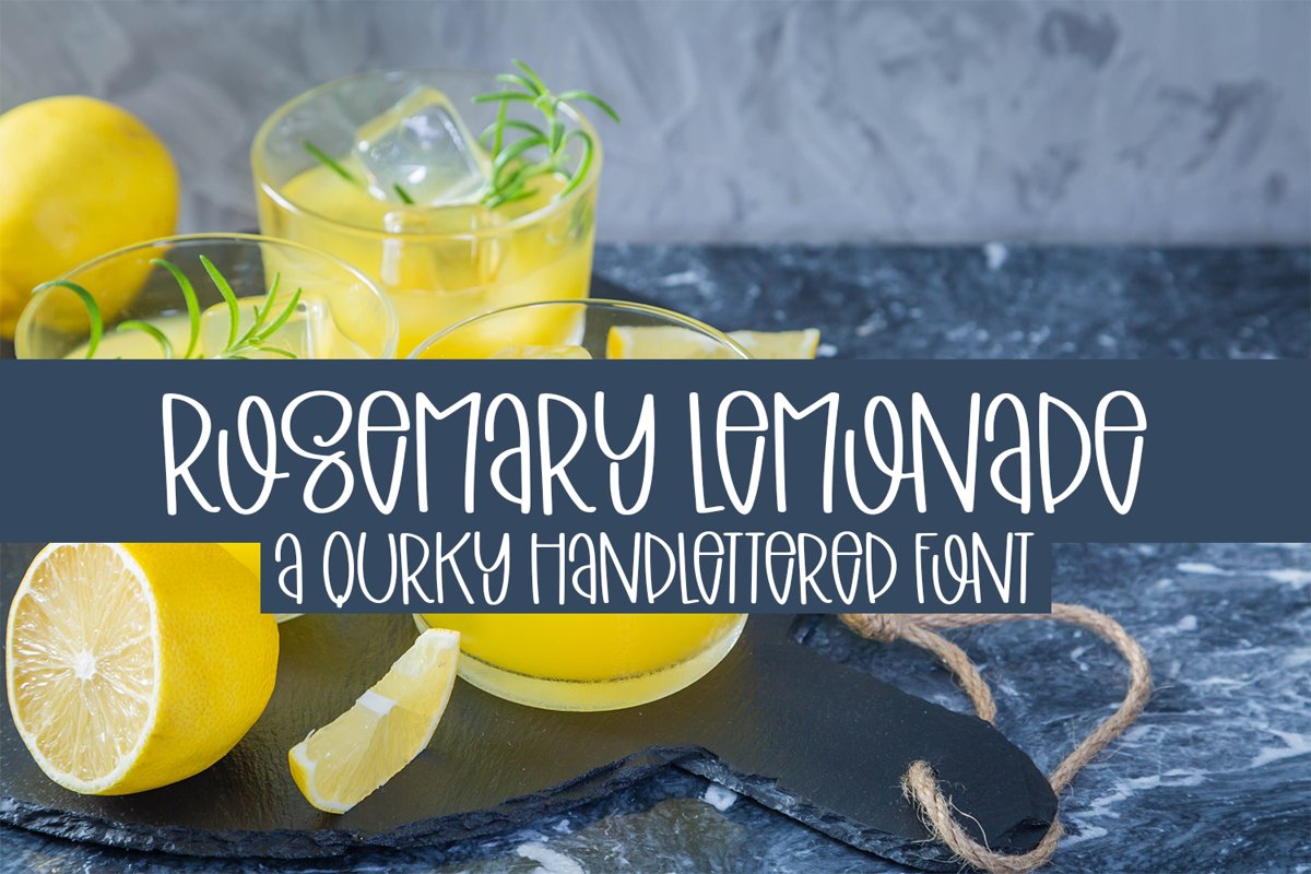 Rosemary Lemonade - A Quirky Hand-Lettered Font example image 1