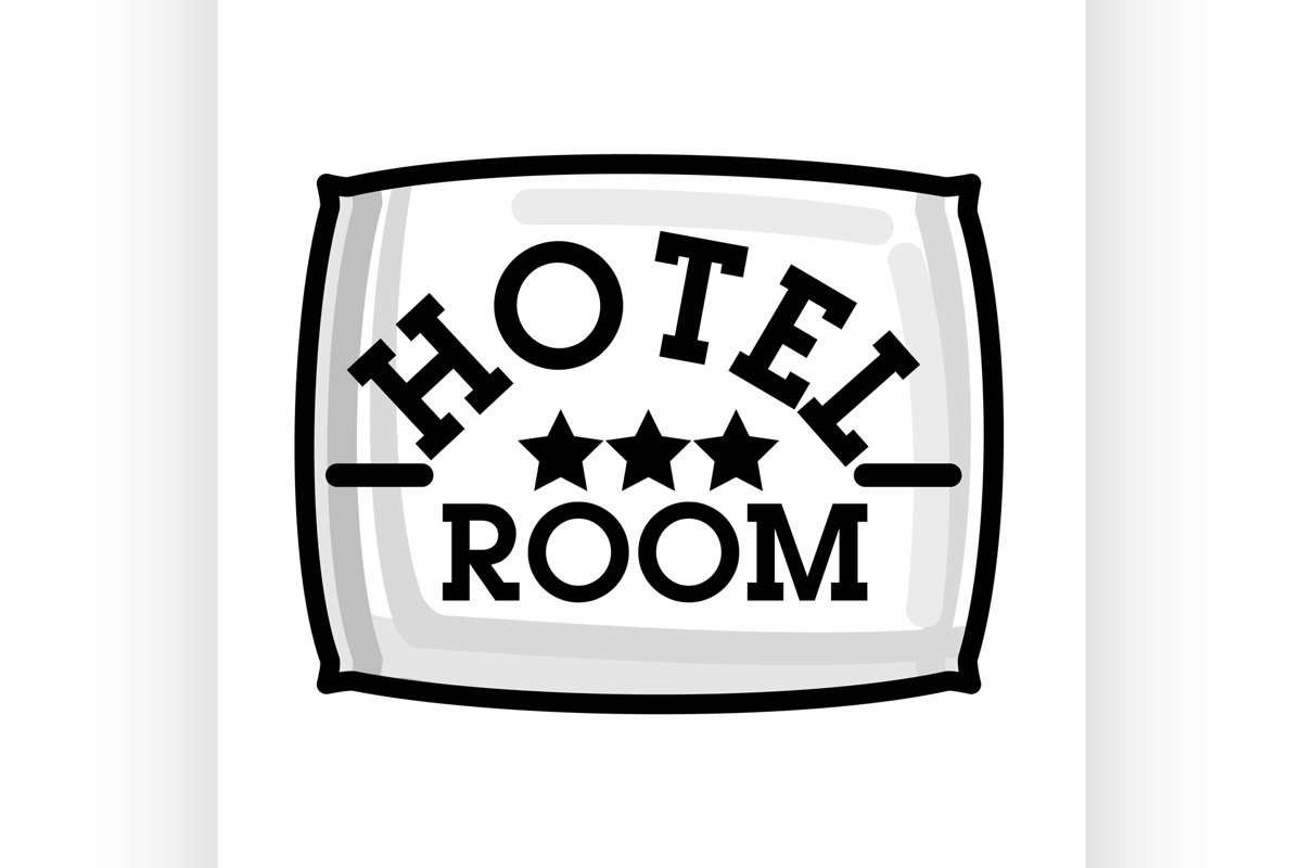 Color vintage hotel emblem example image 1