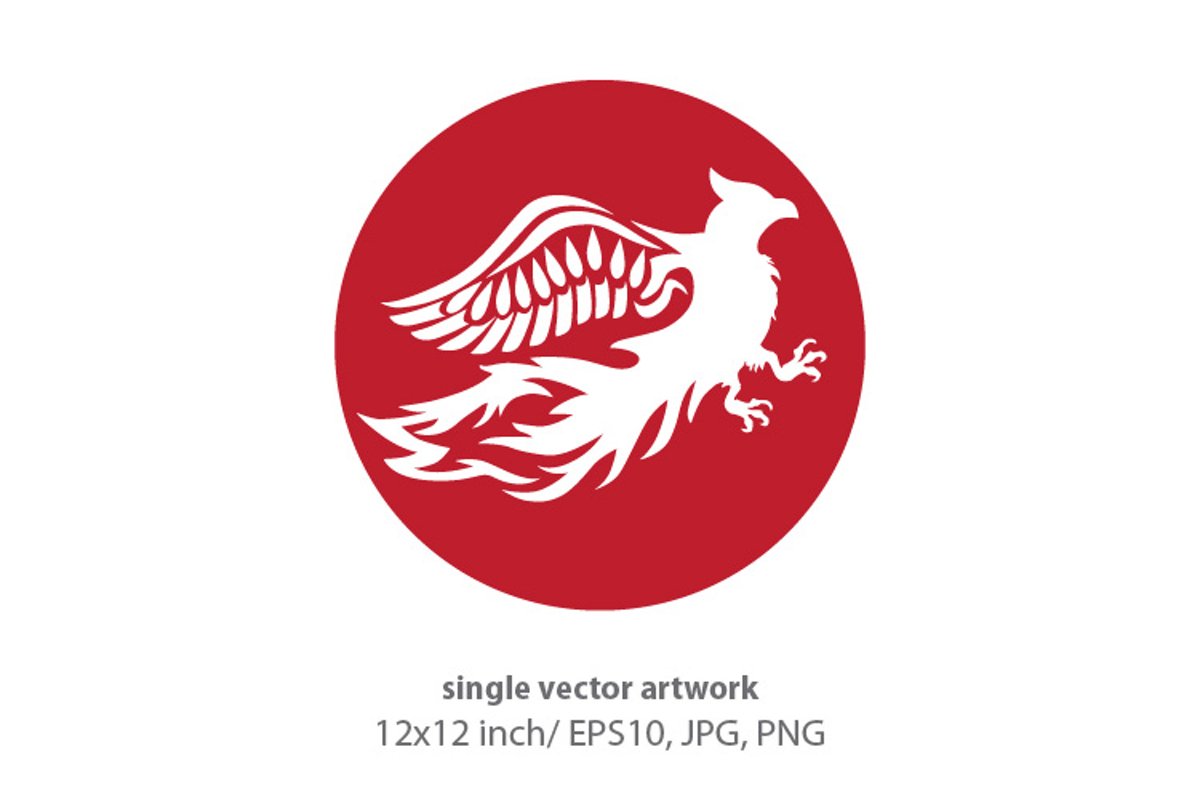 Phoenix Bird - single vector artwork example image 1