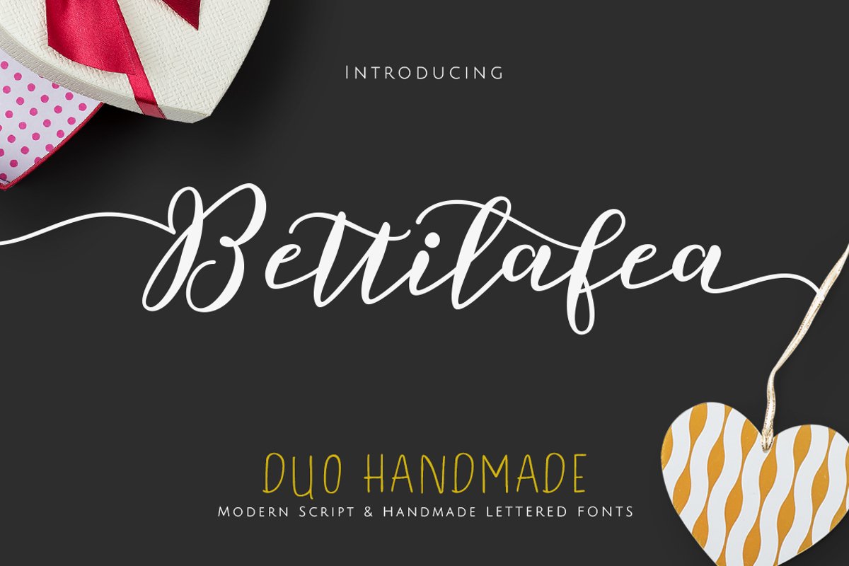 Bettilafea Fonts Duo example image 1