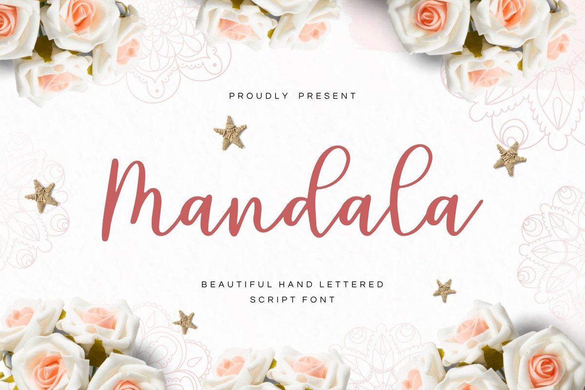 Mandala - Script Font example image 1