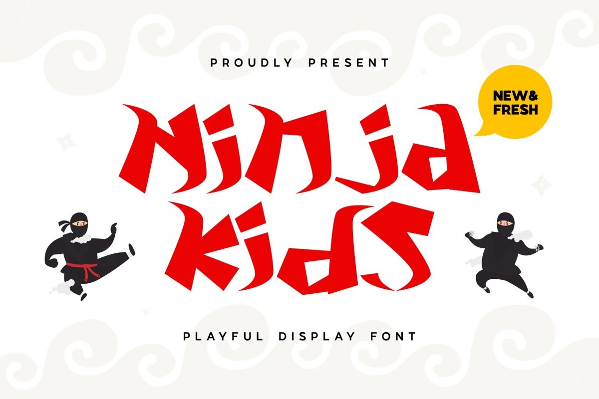 NinjaKid - Playful Display Font example image 1