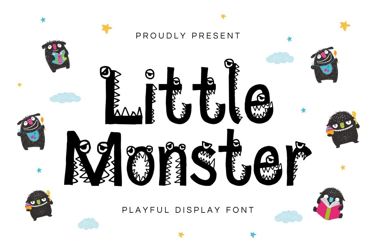 Little Monster - Playful Display Font example image 1