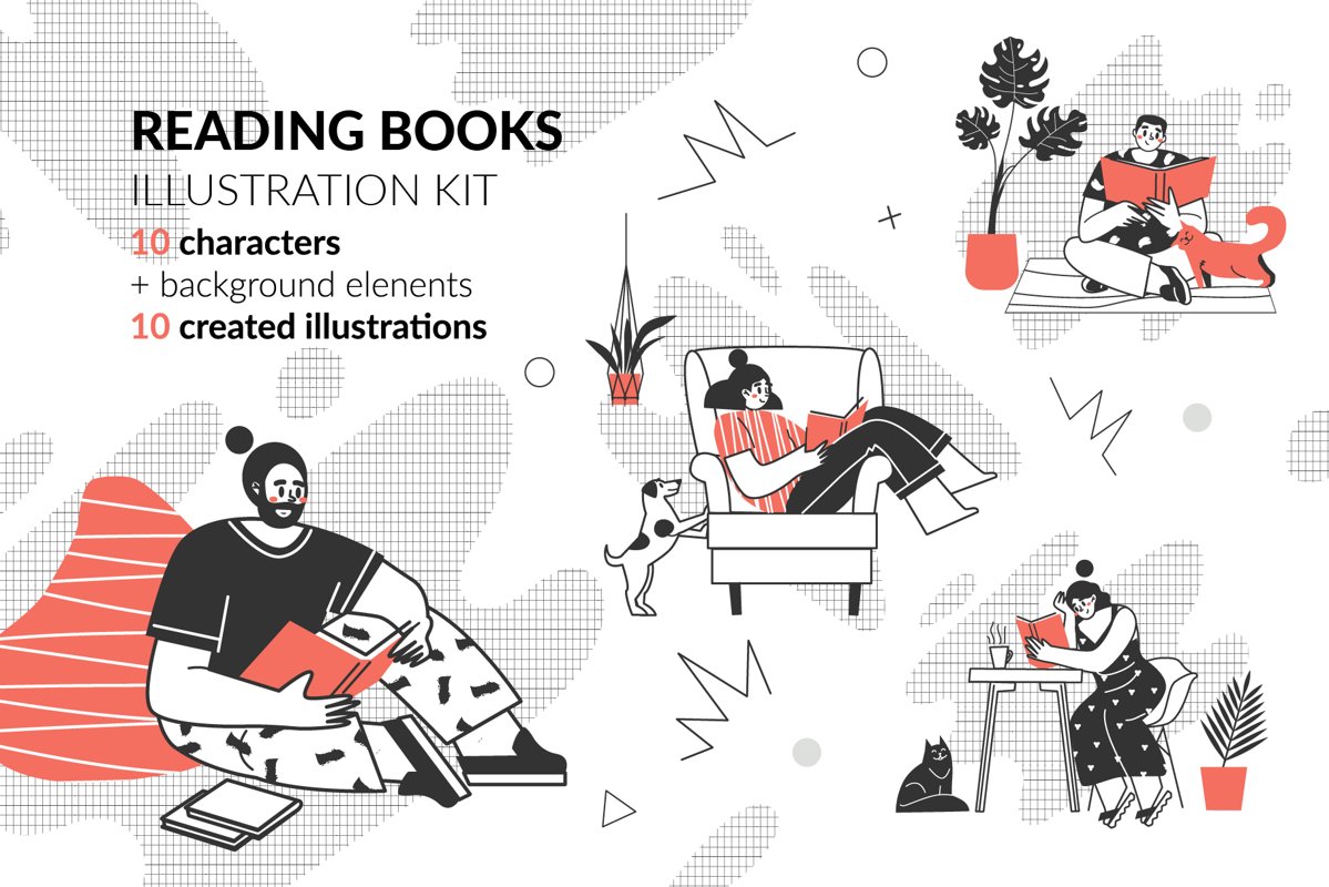 Reading books example image 1
