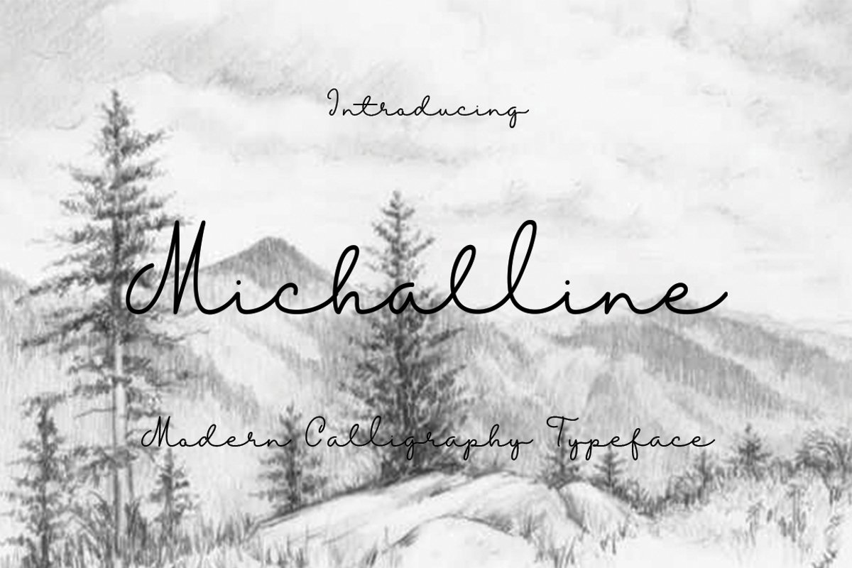 Michalline (line Script) example image 1