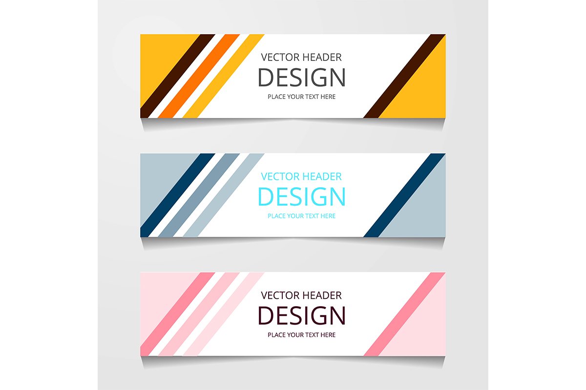 Vector design Banner background modern.Web template example image 1