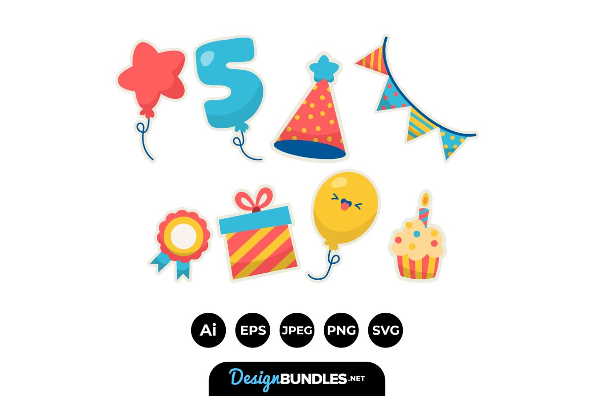 Colorful Birthday Scrapbook example image 1