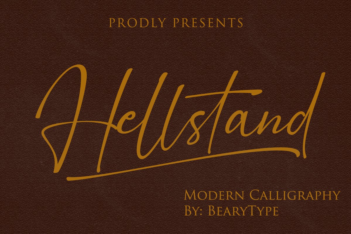 Hellstand // Script Fonts example image 1