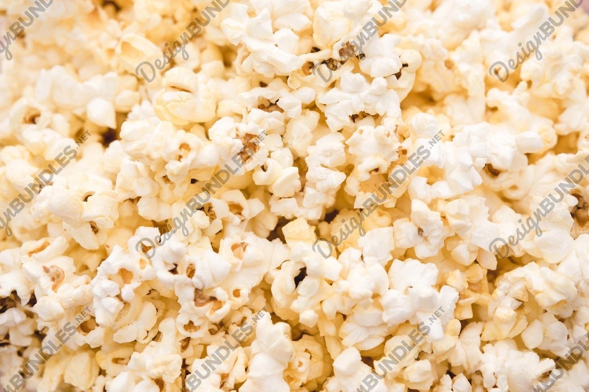 Stock Photo - Full Frame Shot Of Popcorns example image 1