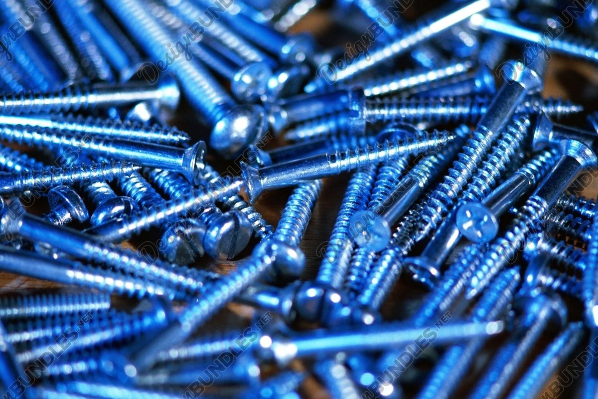 Stock Photo - Pile of steel nails example image 1