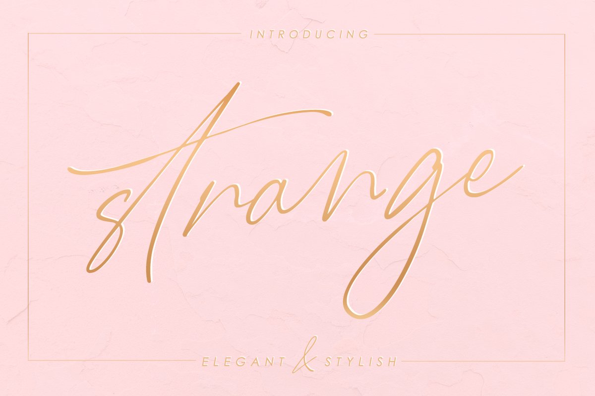 Strange - elegant & stylish example image 1