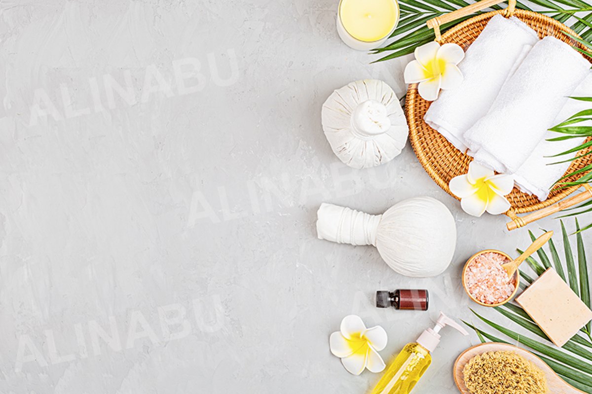 Spa massage Aromatherapy body care background example image 1