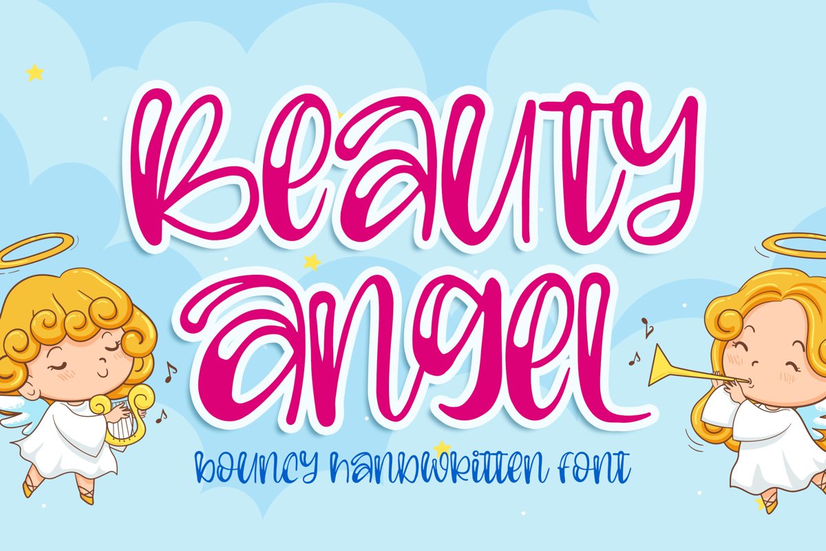 Beauty Angel - Bouncy Handwritten Font example image 1