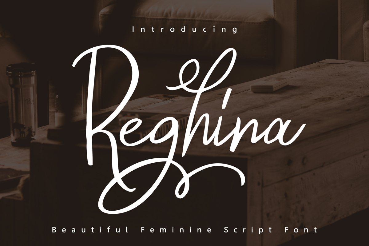 Reghina - Beautiful Feminine Script Font example image 1