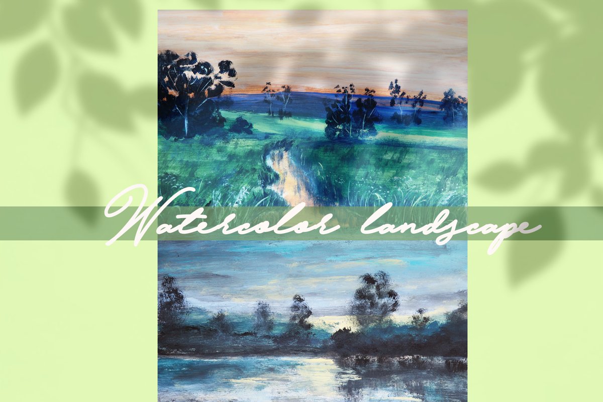 watercolor nature and landscape example image 1