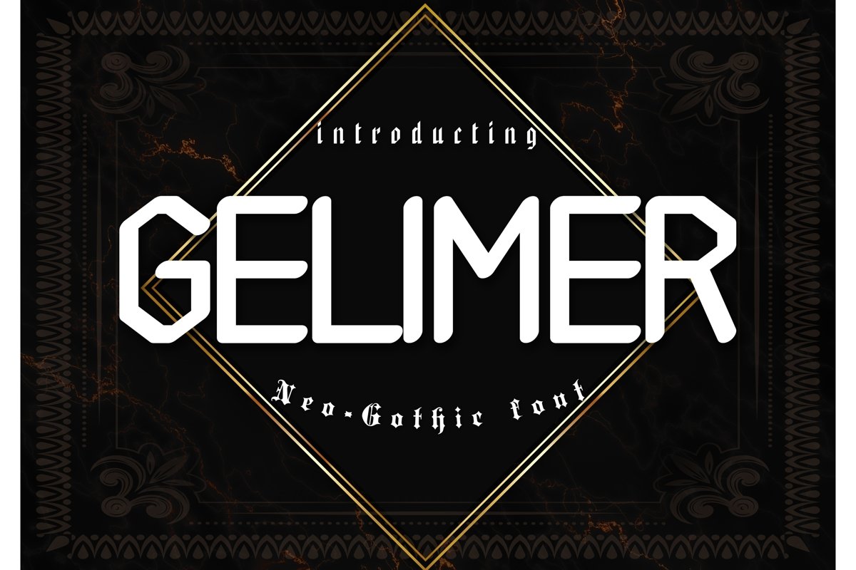 Gelimer Neo-Gothic Font example image 1
