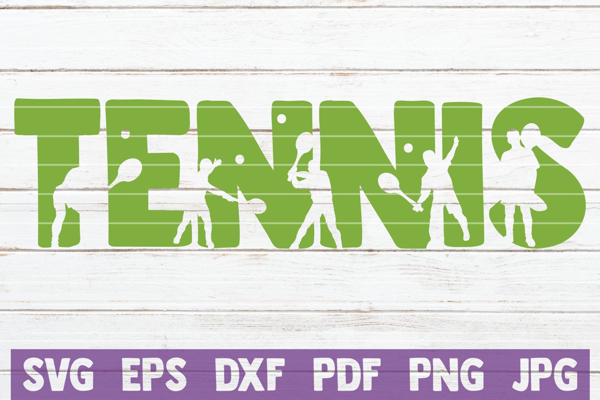 Tennis SVG Cut File example image 1