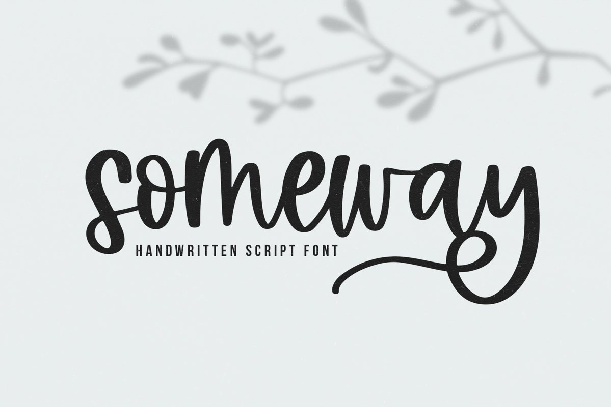 Someway - A Handwritten Script Font example image 1