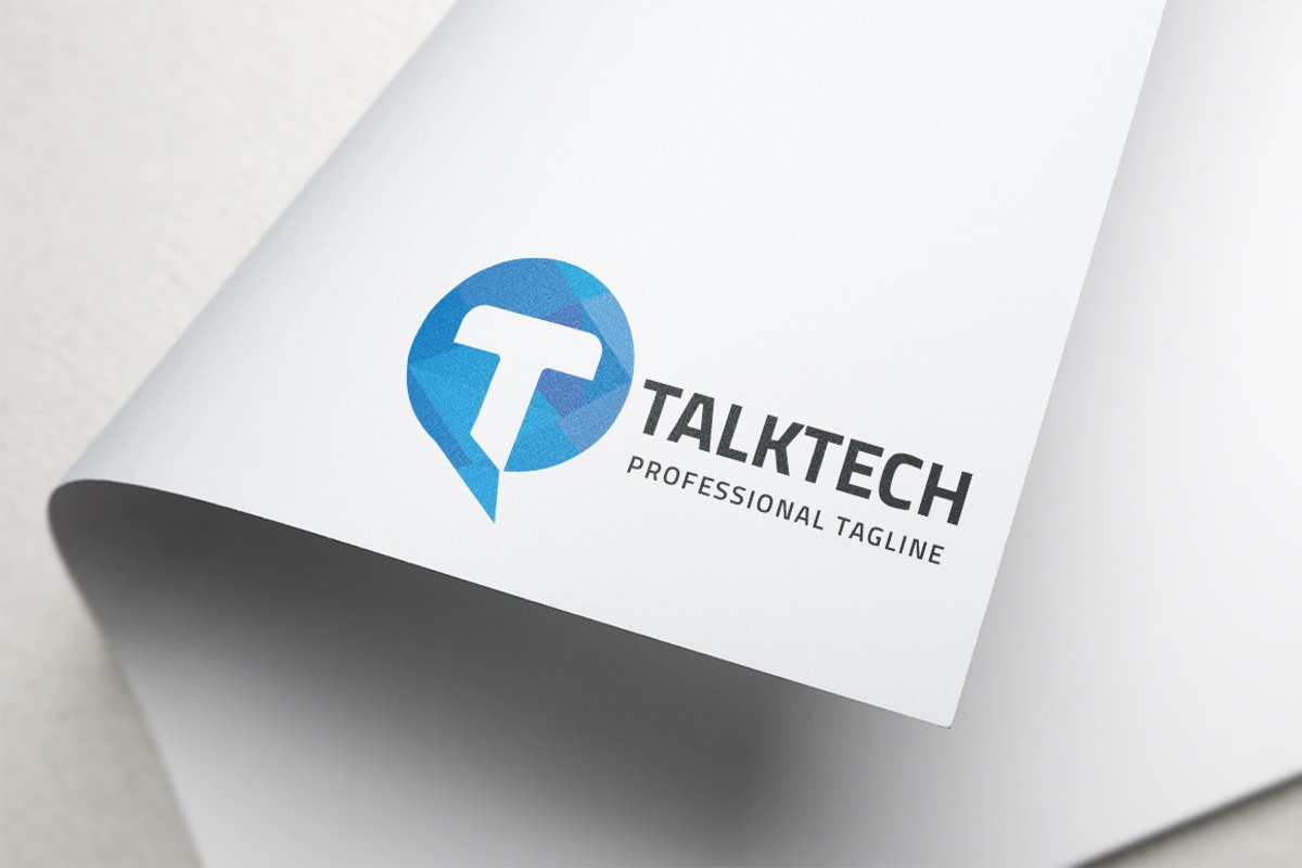 Talk Tech Letter T Logo example image 1