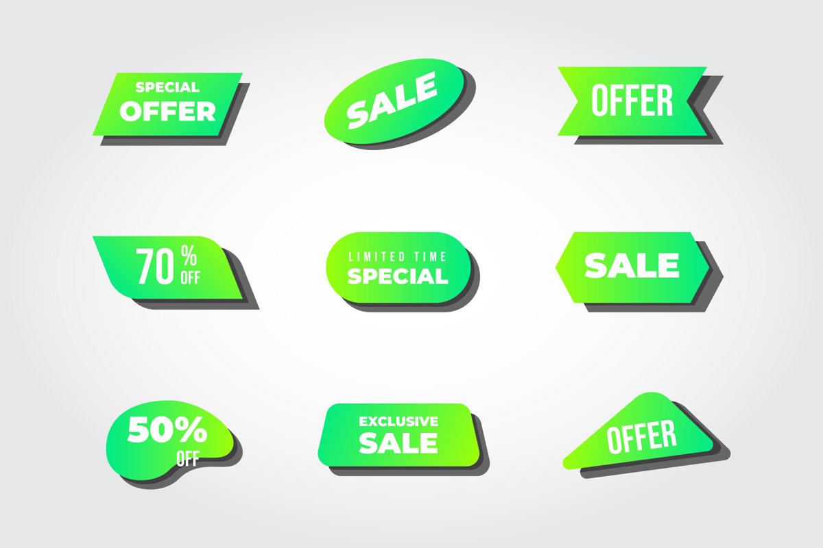 Flat Sale Label Collection example image 1