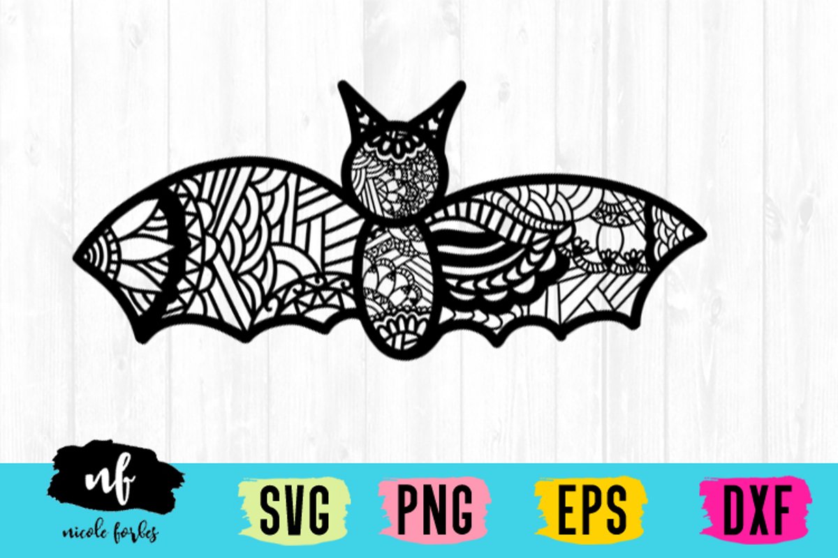 Bat Zentagle SVG example image 1