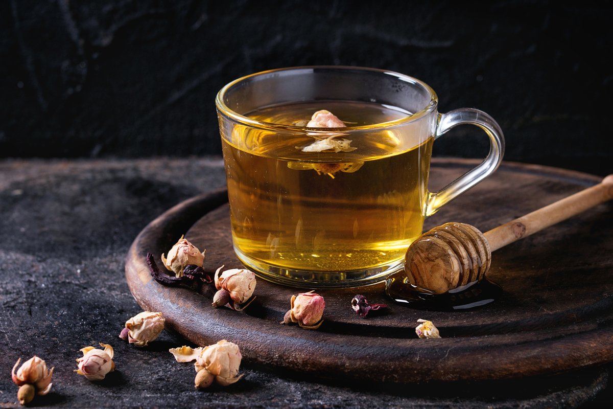 Herbal tea with honey example image 1