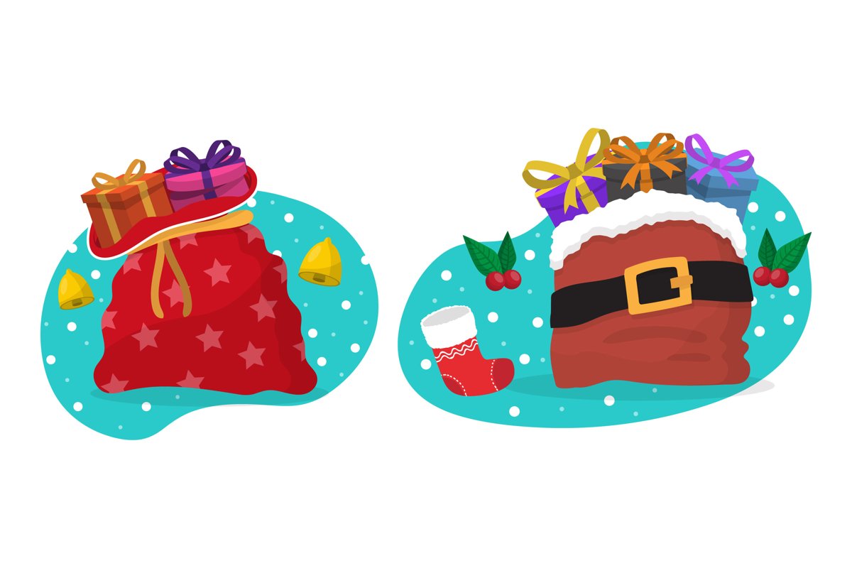 Santa Sack Illustrations example image 1