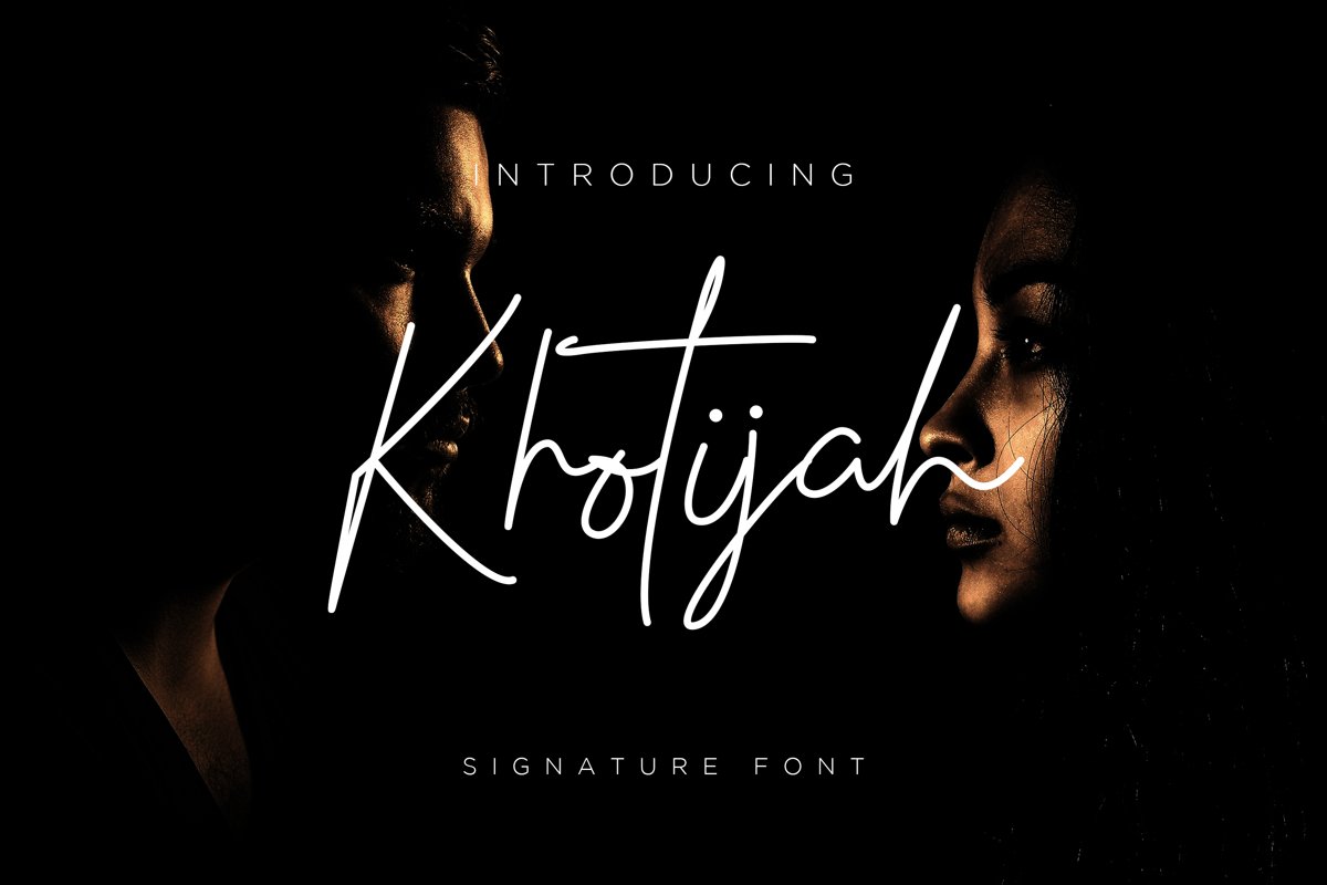 Khotijah Font script example image 1