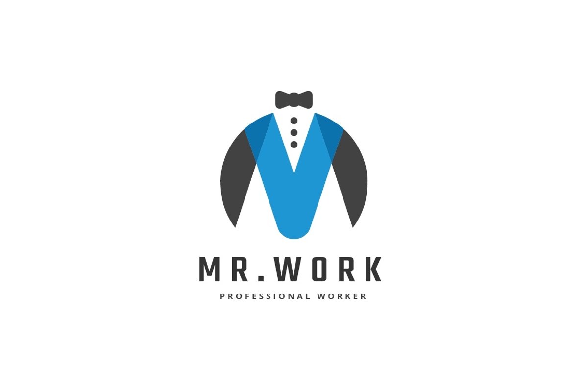 Mr. Work Letter M Logo example image 1