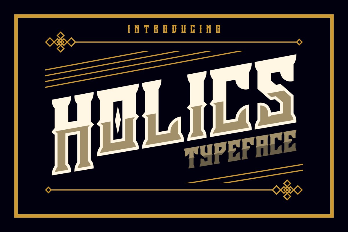 Holics Typeface example image 1