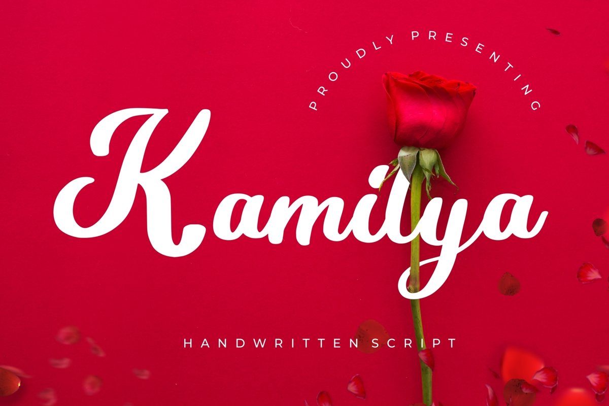 Kamilya Handwritten Script example image 1