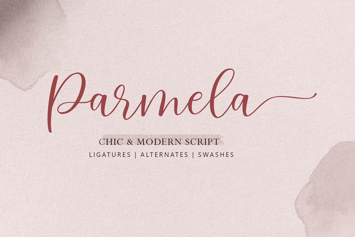 Parmela - Chic Modern Script example image 1