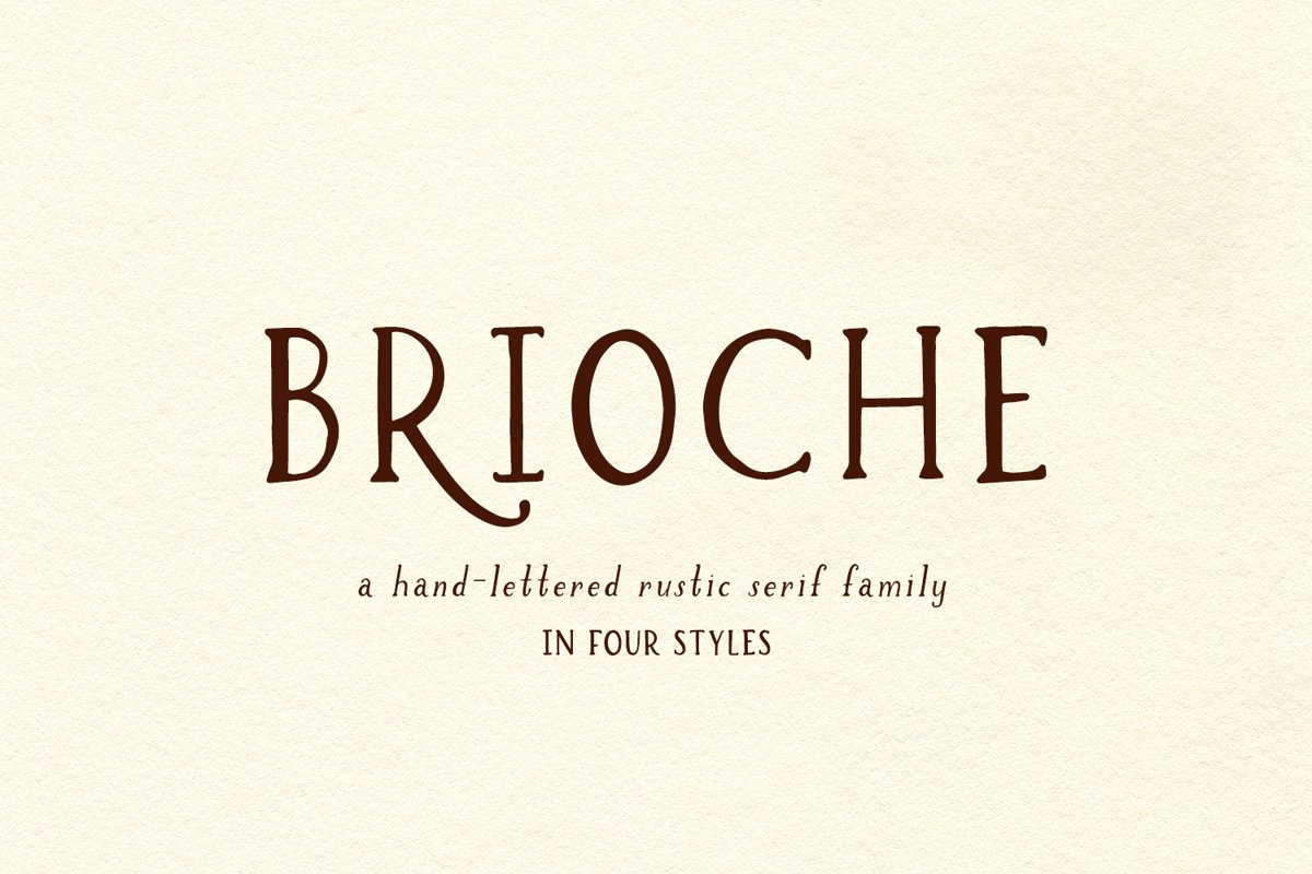 Brioche Rustic Serif Font Family example image 1