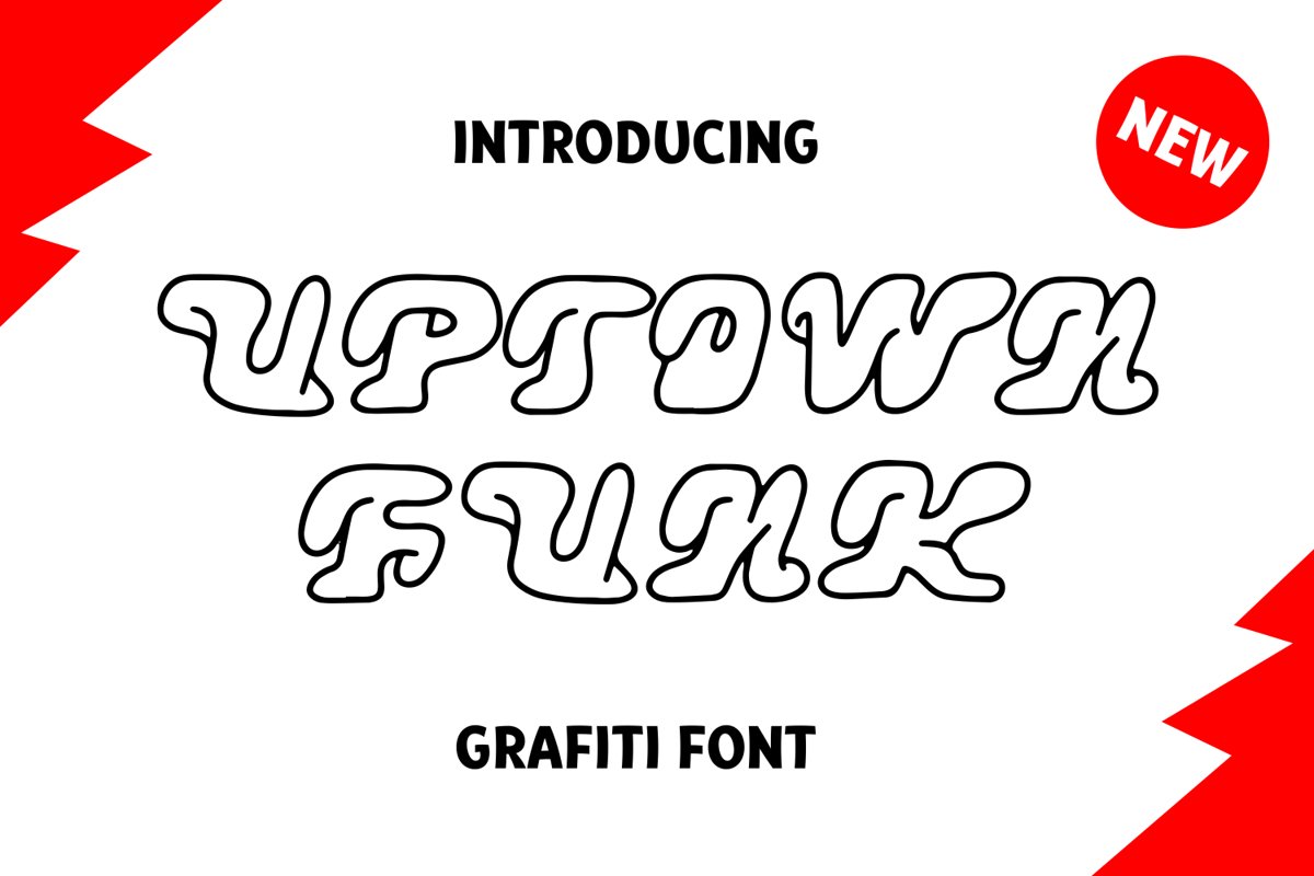 Uptown Funk Graffiti Font example image 1
