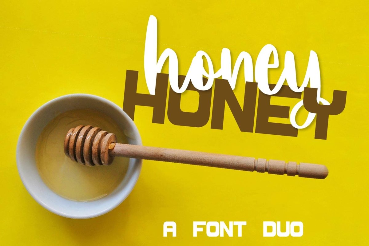 Honey Honey - A Font Scripts and Print Duo example image 1