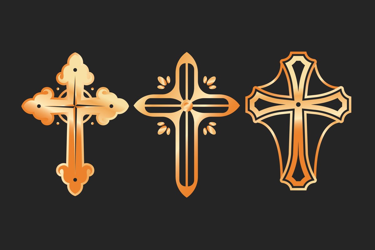 Christian Cross Illustrations example image 1