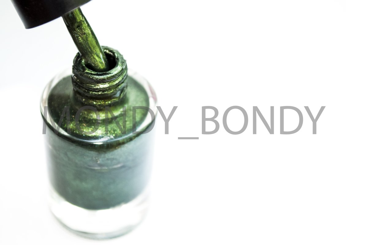 Nail polish on a white background example image 1