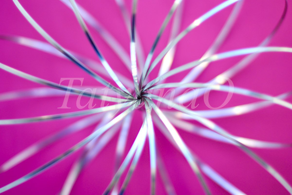 Disfocused blurred pink and silver texture paper background. example image 1