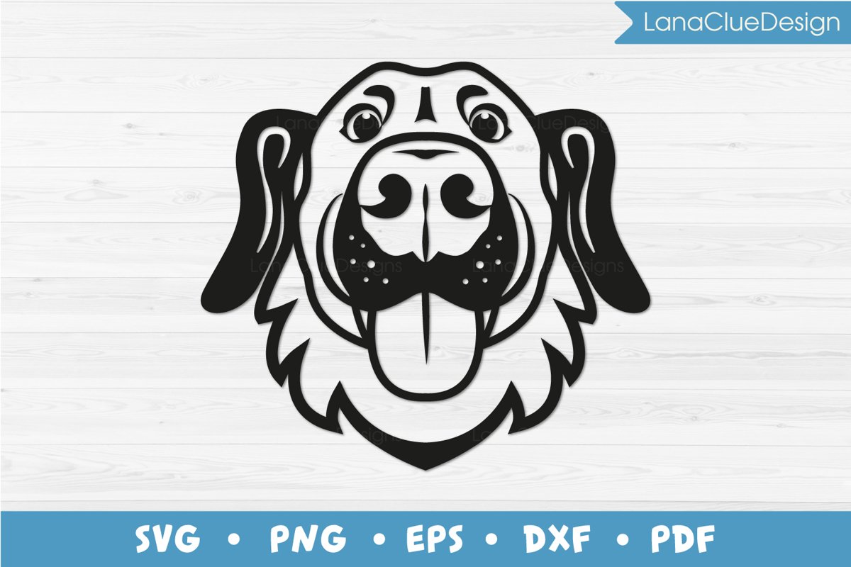 Funny Dog Face SVG Cut File example image 1