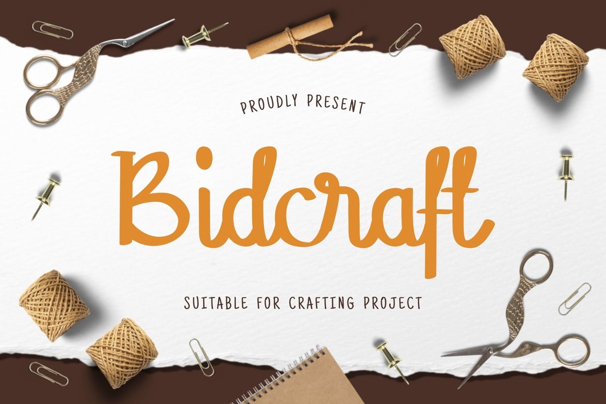 Bidcraft Display Font example image 1