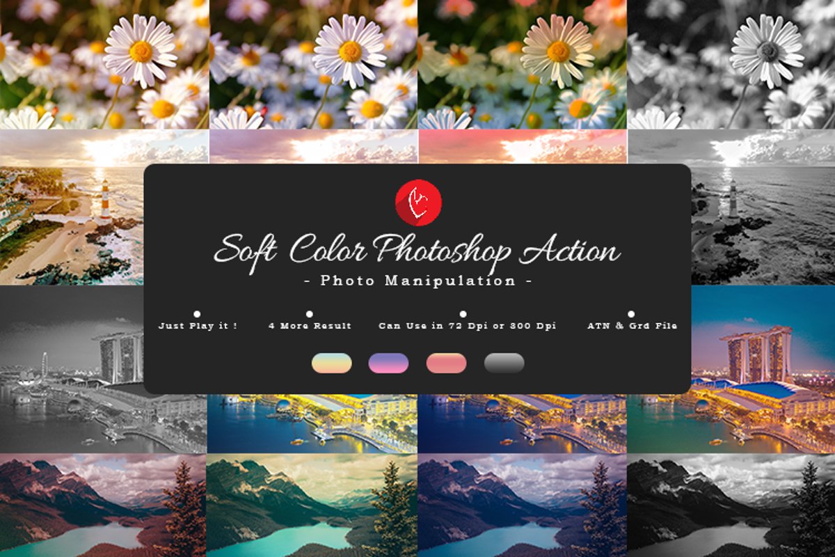 Soft Color Photoshop Action example image 1