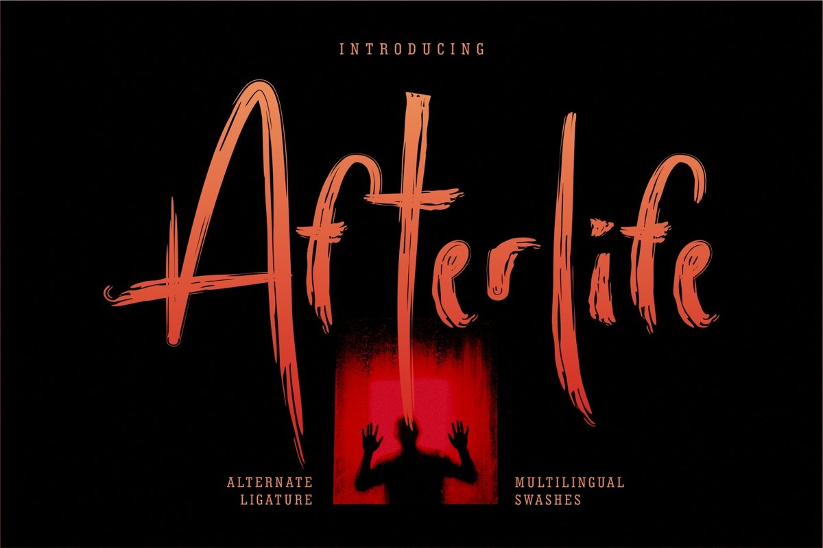Afterlife - Brush Horror Font example image 1